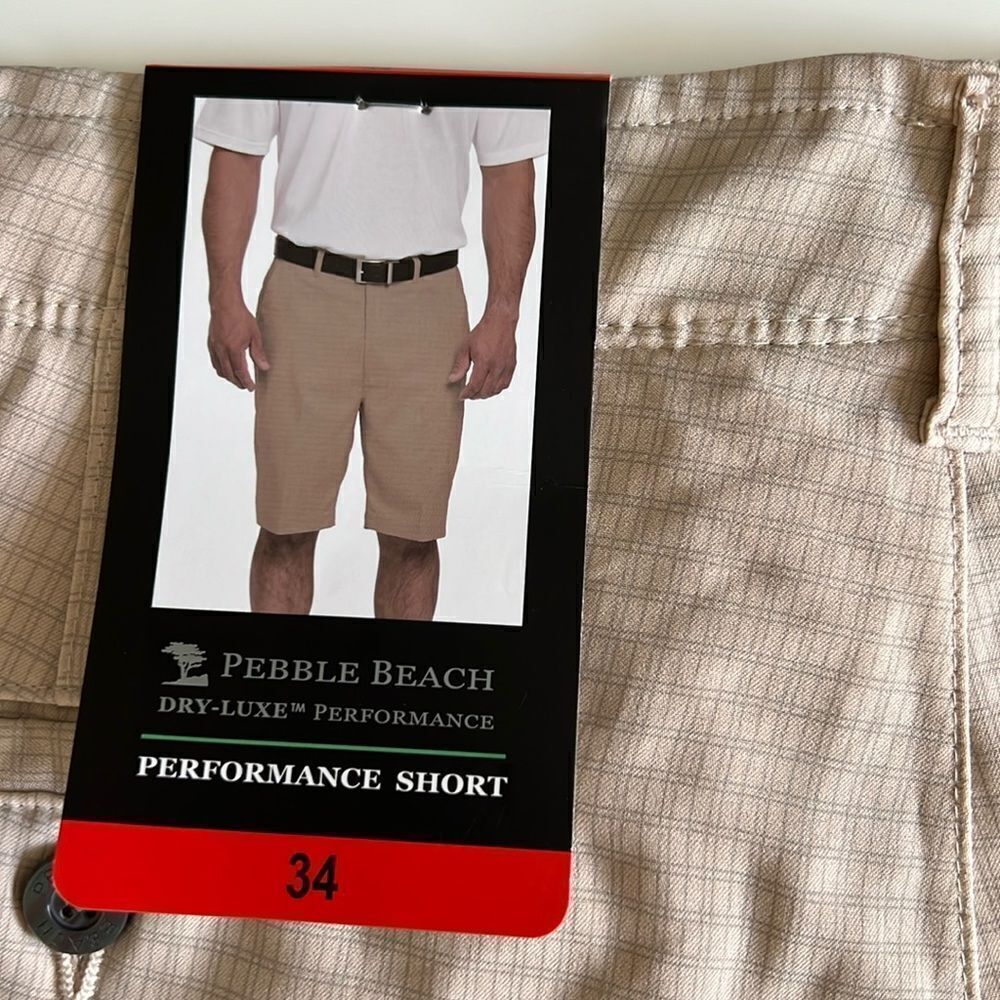 Pebble Beach Men's Dry-Luxe Performance Golf Shorts